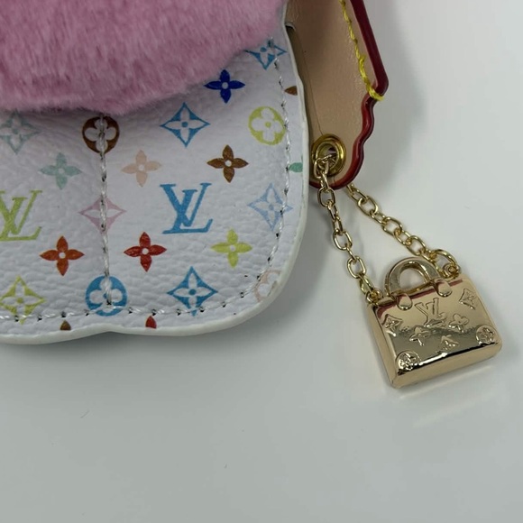 Pink Floral Keychain Accessory - Picture 3 of 3